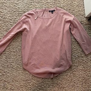 Rose pink love sleeve shirt, size small